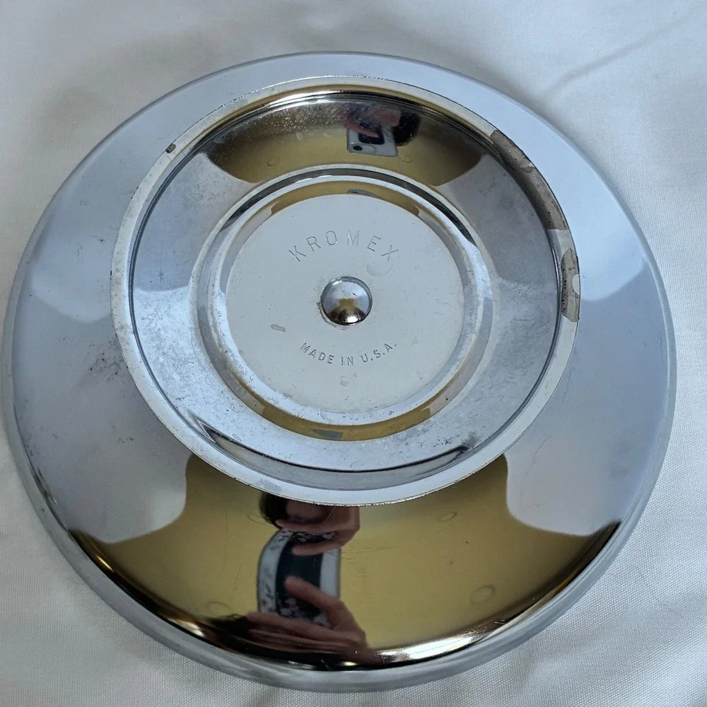 Vtg Kromex Buffeteria Lazy Susan Center Removeable Bowl MCM Hollywood Regency